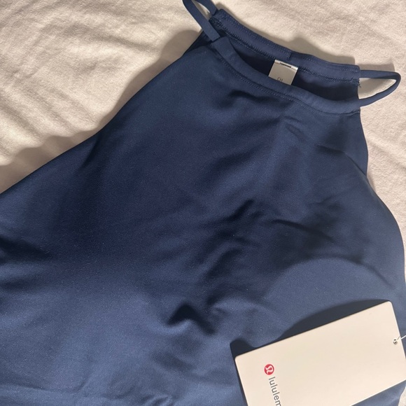 🆕💙 Lululemon Stitch Trim Halter Tank SOTM - Club Blue - Picture 6 of 9